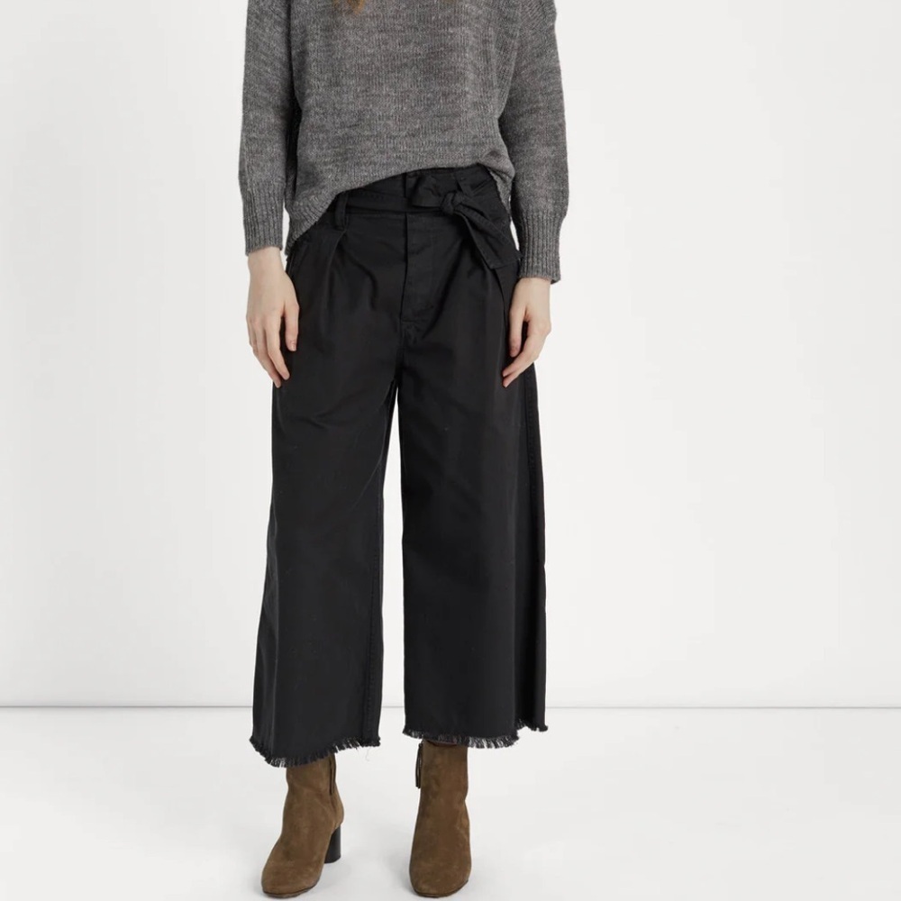 Isabel Marant Etoile Black Odea Pants Size 34(0/XS) Belted Culottes